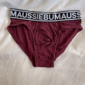 [AUSSIEBUM] Maroon Briefs - used
